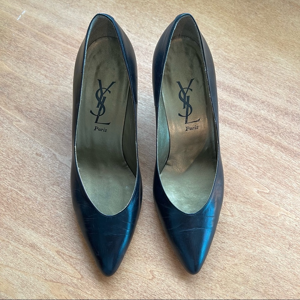 Vintage YSL Black Pumps